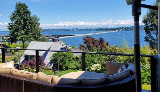 Seattle Retreat with Panoramic Lake and Mt Views