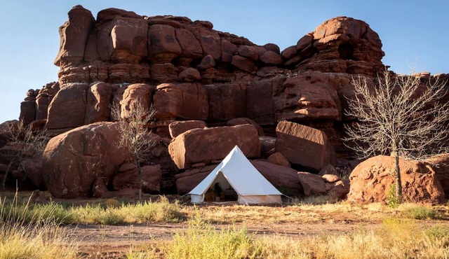 Stunning Family Glamping Tent for a True Outdoor Experience on a Secluded Ranch in Moab, Utah