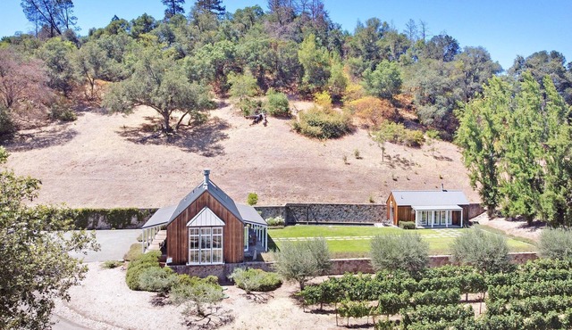 Sweeping views of vineyards and mountains in Napa Valley