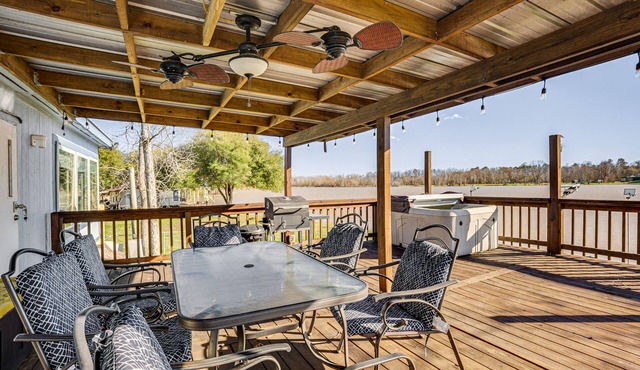 Waterfront Trinity Vacation Rental w/Hot Tub! in Trinity
