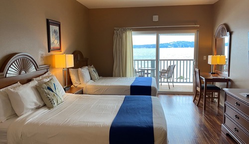 Double Room, 2 Double Beds, Balcony, Canal View