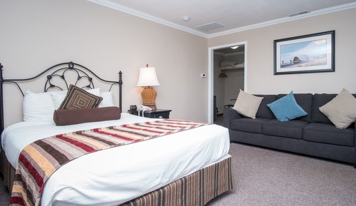 Premier Studio, 1 Queen Bed with Sofa bed, Fireplace