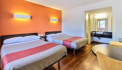 Standard Room, 2 Double Beds, Non Smoking, Refrigerator & Microwave