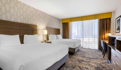 Queen Room with Two Queen Beds and Partial Bay View - Non-Smoking